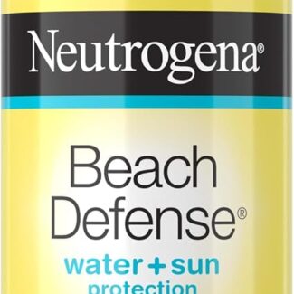 Neutrogena Beach Defense Sunscreen Spray SPF 70 Broad Spectrum UVA UVB Protection Lightweight Water Resistant up to 80 Minutes Beach-Strength Sun Protection for Whole Family, 6.5 oz