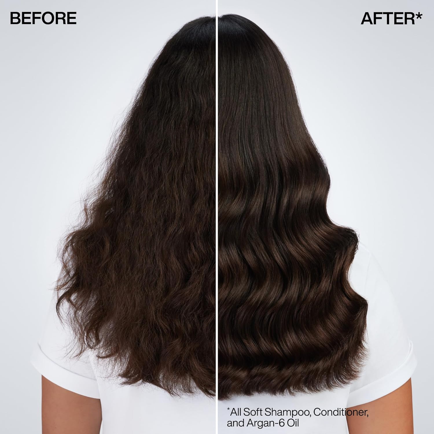 Redken All Soft Shampoo - Moisturizes & Hydrates Dry Hair, Softens & Adds Shine, With Argan Oil, Safe For Color-Treated Hair - Image 4