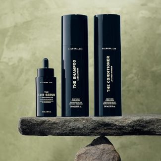 Caldera + Lab The Hair Care System | Men's 3 Piece Hair Routine | Includes shampoo, conditioner & scalp serum. Sulfate-free routine supports fuller, healthier-looking hair